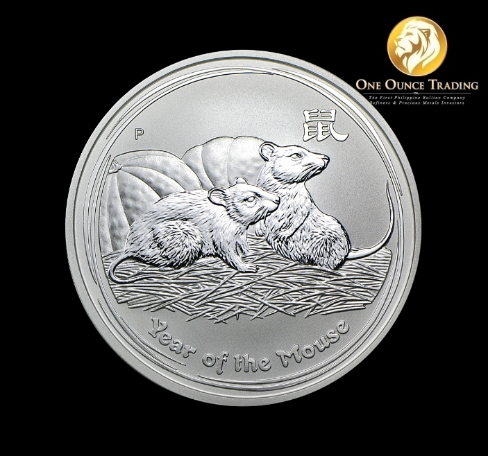 1 oz Silver Lunar Mouse BU 2008 (with capsule) | One Ounce Trading