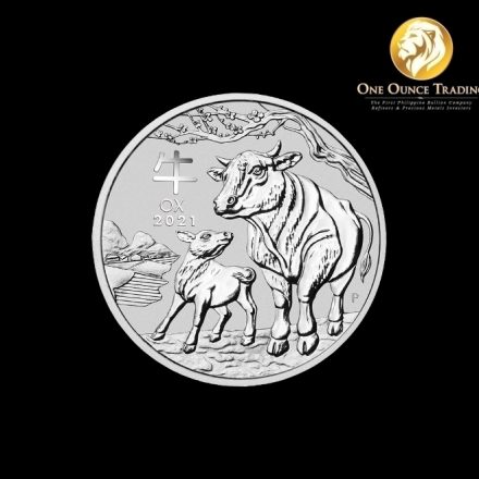 1/2 oz Silver Lunar Ox 2021 Series III (with capsule)