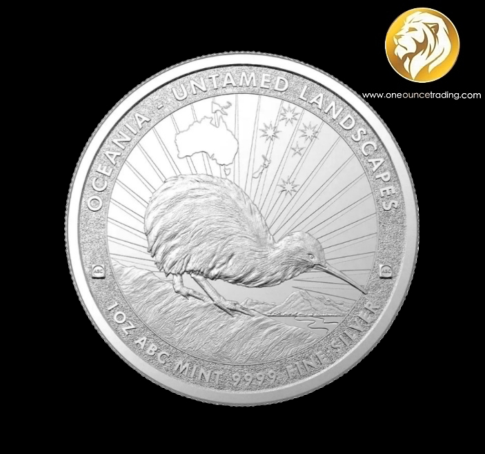 1 oz Untamed Landscapes Series: Kiwi Silver Coin 2024