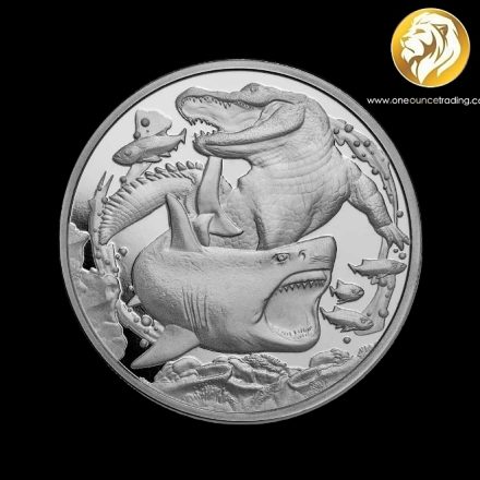 1 oz Niue Apex Predators: Shark vs. Crocodile 2022