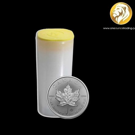 25 pcs. 1 oz Canadian Silver Maple Random Years (in tube)