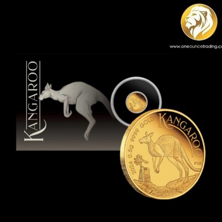 Pre Order - 0.5 grams Mini Kangaroo Gold Proof Coin in Card 2024 (ETA: 2nd week April 2026)