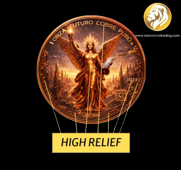 Pre Order - 1 oz LIBERTAD – FUTURE COIN High Relief .999 Fine Copper (ETA: 3rd week June 2026) - Image 3