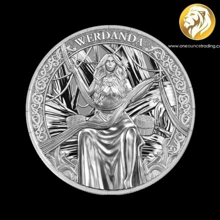Pre Order – 1 oz Norns: Werdanda Silver Round BU 2026 with capsule and certificate of authenticity (Starts shipping: 2nd week April 2026)