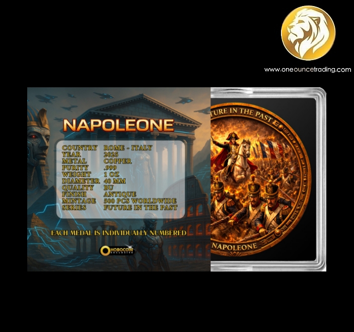 Pre Order - 1 oz NAPOLEONE Future in the Past Series .999 Fine Copper (Starts shipping: 2nd week June 2026) - Image 4