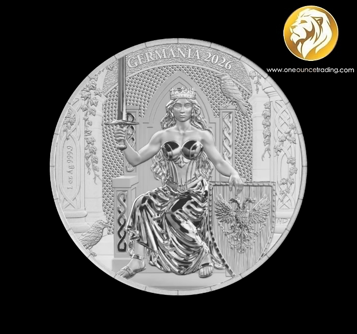 Pre Order - 1 oz Queen on the Throne Silver Coin BU 2026 (Starts shipping: 3rd week April 2026)