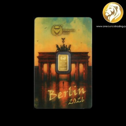 Pre Order - 1 gm Gold Minted Bar Berlin Edition (Starts shipping: 3rd week August 2026)