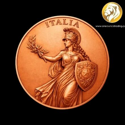 Pre Order 10 pcs. - 1 oz ITALIA First Italian Bullion Copper Round Italy 2026 (Estimate: 2nd week Nov 2026)