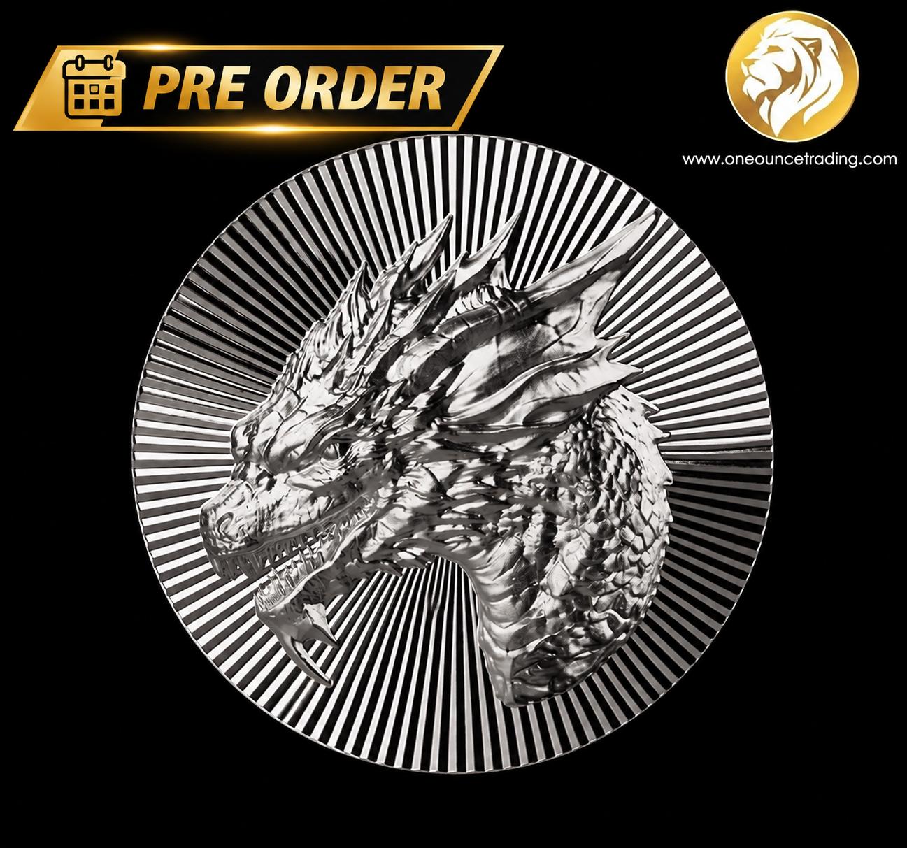 Pre Order - 1 oz Scottsdale Dragon Stacker® Silver Round (Estimate: 1st week Dec. 2026)