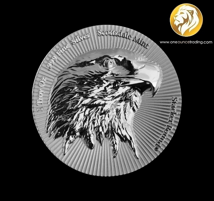 Pre Order - 1 oz Scottsdale Eagle Stacker® Silver Round (Estimate: 1st week Dec. 2026) - Image 2