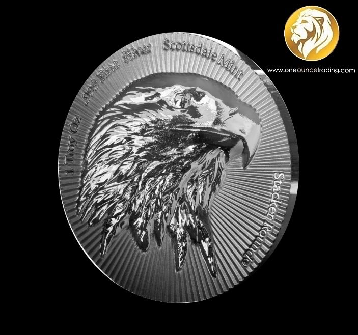 Pre Order - 1 oz Scottsdale Eagle Stacker® Silver Round (Estimate: 1st week Dec. 2026) - Image 3
