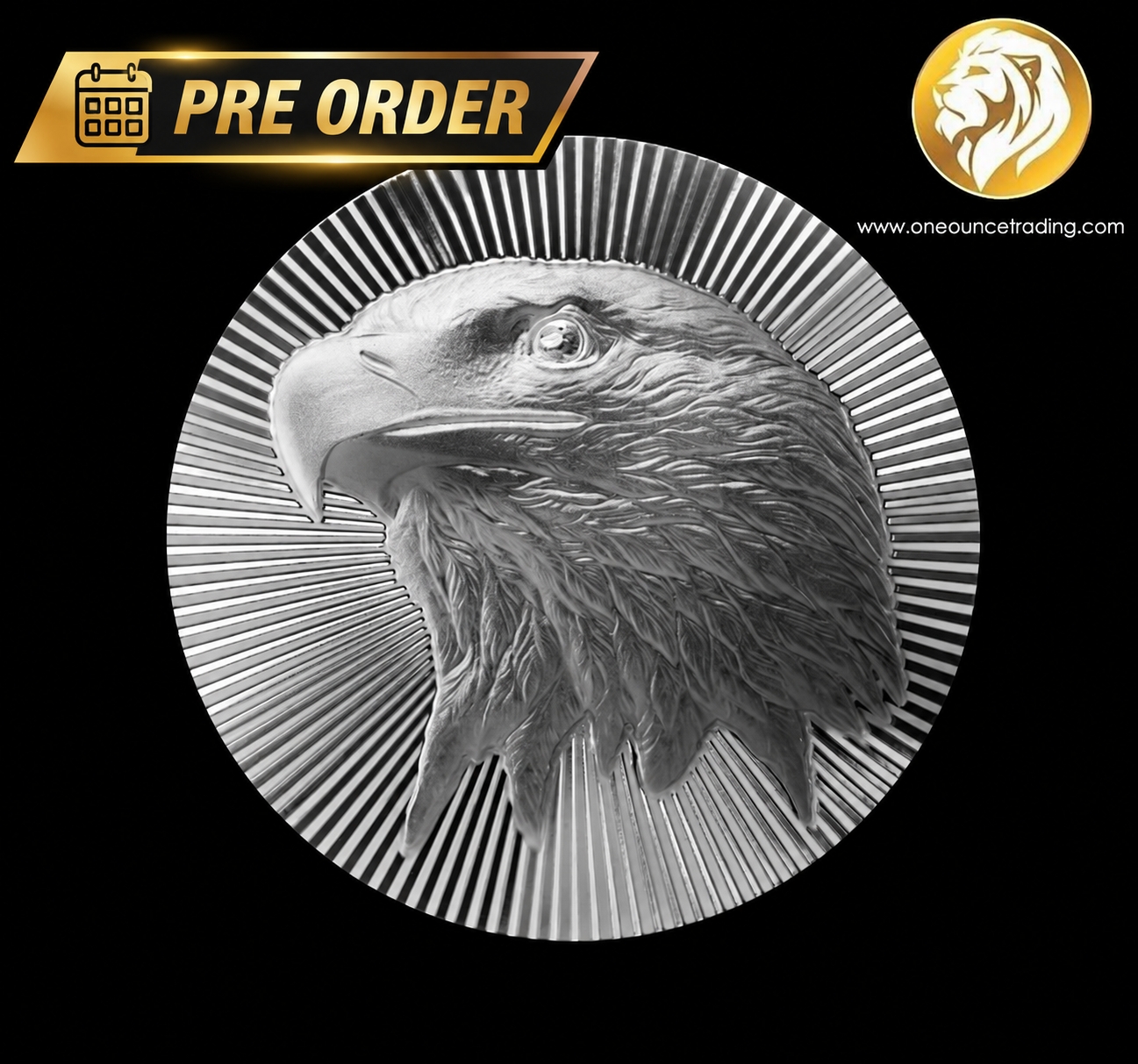 Pre Order - 1 oz Scottsdale Eagle Stacker® Silver Round (Estimate: 1st week Dec. 2026)