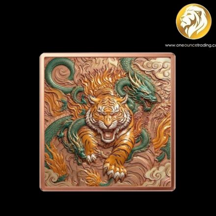 5 oz TIGER & DRAGON Eternal Guadians Copper Bar Italy 2026
