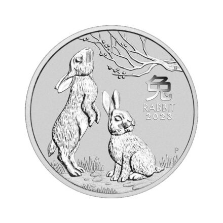 1 oz Silver Lunar Bunny BU 2023 Series III (with capsule)
