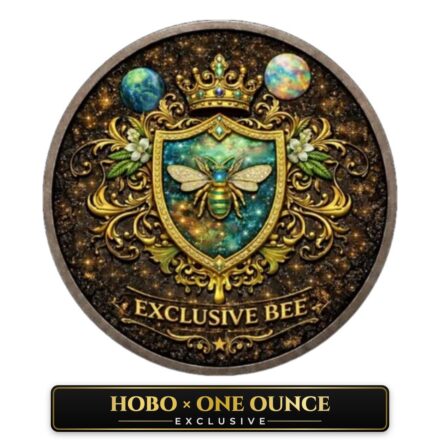 1 oz Exclusive Bee Glitter Wings Copper Round Italy 2026 - Hobo x One Ounce Exclusive