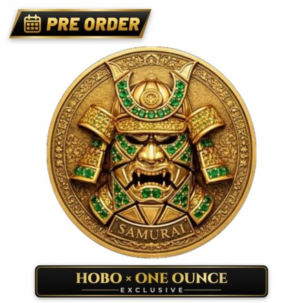 1 oz HANNYA Samurai Copper Round Italy 2026 - Hobo x One Ounce Exclusive