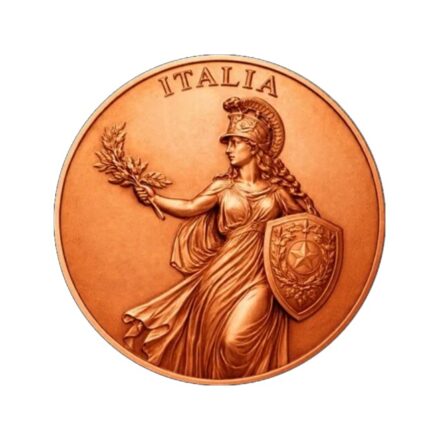 Pre Order 10 pcs. - 1 oz ITALIA First Italian Bullion Copper Round Italy 2026 (Estimate: 2nd week Nov 2026)