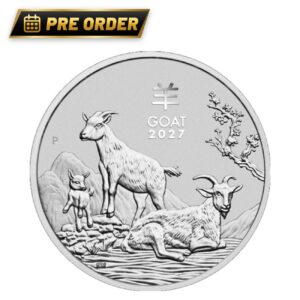 Pre Order – 1 oz Silver Lunar Goat Series III 2027 with capsule (Estimate: 2nd week Dec. 2026)