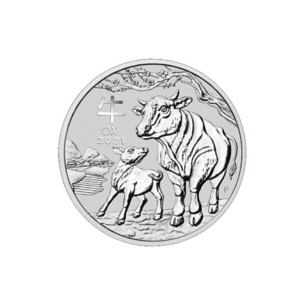 1/2 oz Silver Lunar Ox 2021 Series III (with capsule)