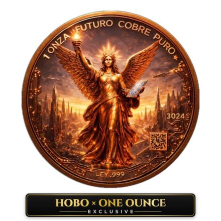 1 oz LIBERTAD – FUTURE COIN High Relief .999 Fine Copper - Hobo x One Ounce Exclusive